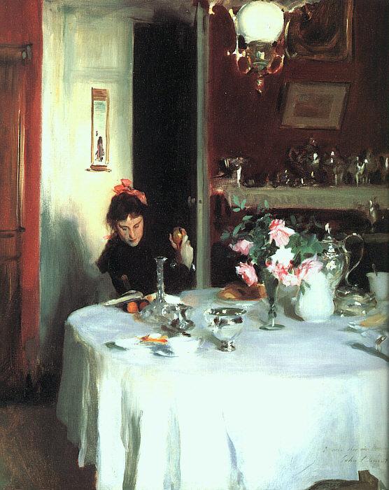 John Singer Sargent The Breakfast Table oil painting image